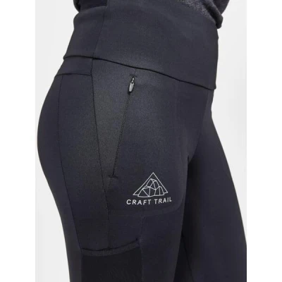 Craft PRO Trail Tights W 1912449 dámské běžecké kalhoty POUZE L - černá (VÝPRODEJ)