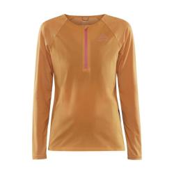 Craft PRO Trail Wind LS W 1913144 dámské triko - oranžová (574000)