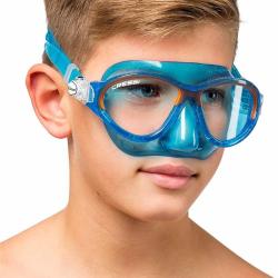 CRESSI Dětská maska MOON 5-12 let POUZE transp./zelená (VÝPRODEJ)