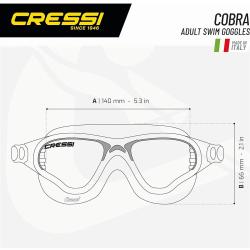 Cressi Plavecké brýle COBRA XP