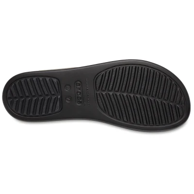 Crocs Brooklyn Buckle Low Wedge W black dámské sandály