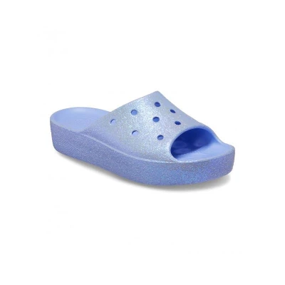Crocs Classic Platform Glitter Slide W moon jelly dámské nazouváky