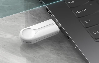 Cycplus U10 bílý ANT+ USB adaptér