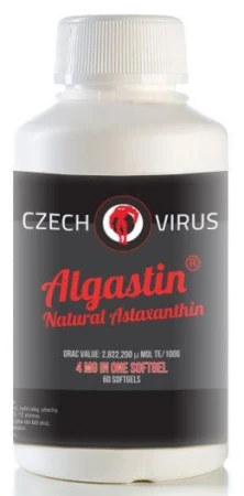 Czech Virus Algastin Natural Astaxanthin 60 kapslí