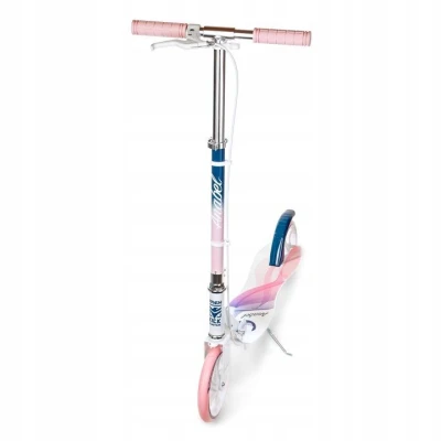 Raven Anabel 200mm navy/pink dětská koloběžka s ruční brzdou