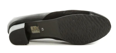 De plus 9818-K-3060 černé dámské nadměrné lodičky šíře K