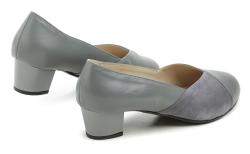 De plus 9818-K-4010 sivé dámske nadmerné lodičky šírka K