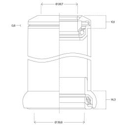 Deda Elementi Deda Classic 1 1/8-1.5[34] Silver Semi-integrované složení hlavové