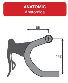 Deda Elementi Deda ZERO100 Anatomic řídítka