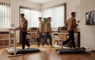 DeerRun Q2 Urban Plus růžový elektrický běžecký pás