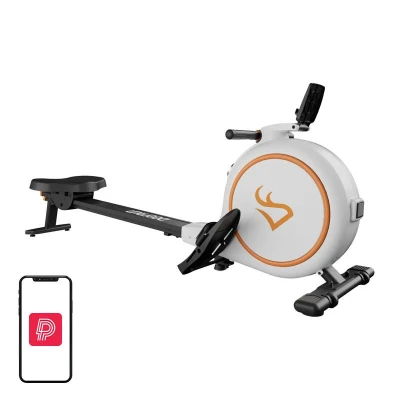 DeerRun RW600 bílý magnetický veslařský trenažér