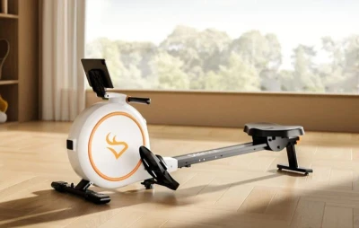 DeerRun RW600 bílý magnetický veslařský trenažér