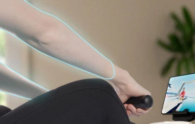 DeerRun RW600 bílý magnetický veslařský trenažér