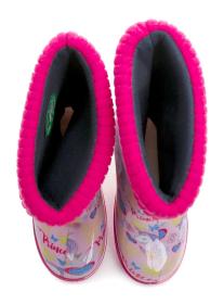 Demar 0048AL detské ružové gumáky s jednorožcom