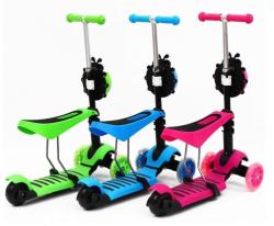 GGV Beruška 3v1 s LED kolečky dětská koloběžka