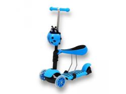 GGV Beruška 3v1 s LED kolečky dětská koloběžka