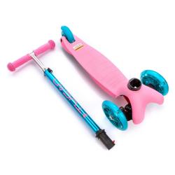 Meteor Tucan růžovo-modrá dětská tříkolová koloběžka