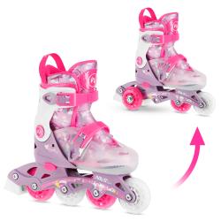 Nils NJ1025 FLIPZY růžové dětské kolečkové brusle