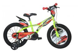 Dino 616-RP Raptor 16 neon yellow dětské kolo