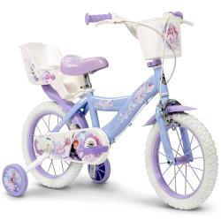 Huffy Frozen - Ľadové kráľovstvo 14 fialové detské kolo + reflexná sada Huffy Frozen - Ľadové kráľovstvo 14 fialové detské kolo + reflexná sada