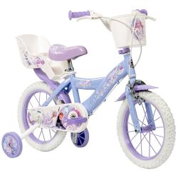 Huffy Frozen - Ledové království 14 fialové dětské kolo + reflexní sada