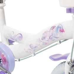 Huffy Frozen - Ledové království 16 bílé dětské kolo + reflexní sada