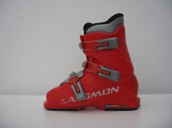 Dětské použité lyžáky Salomon T3 245 mm červené