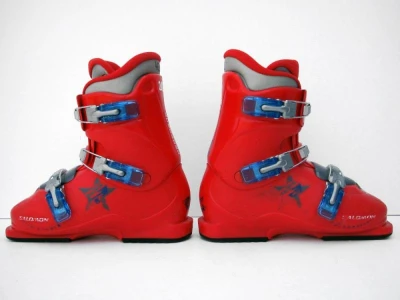 Salomon T3 černé dětské použité lyžáky 265 mm Salomon T3 černé dětské použité lyžáky 265 mm