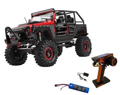 DF Models DF-04S PRO BL 1:10 brushless RC crawler s LED osvětlením, elektrickým navijákem, 2stupňovou převodovkou a uzávěrkami diferenciálů
