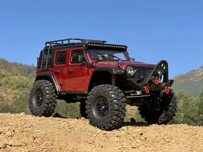 DF Models DF-04S PRO BL vínová metalická 1:10 brushless RC crawler