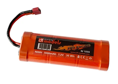 DF models Pro Racing oranžový 7,2V/5000mAh NiMH akumulátor s konektorem T-Dean