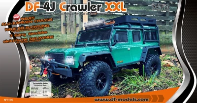 DF models DF-4J Crawler Edition zelené 1:10 XXL RC auto