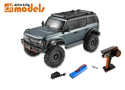DF models DF-4S Variant 1:10 RTR šedá metalíza, LED, naviják, dvourychlostní převodovka RC crawler