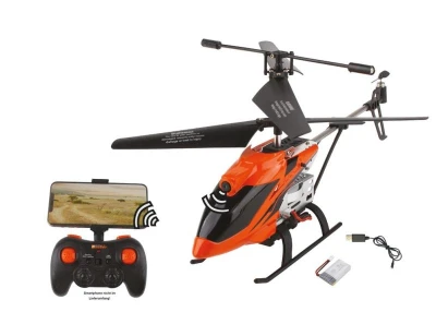 DF-100 FPV vrtulník, kamera, WiFi přenos obrazu, AUTO start/přistání, LED, ALU šasi, RTF