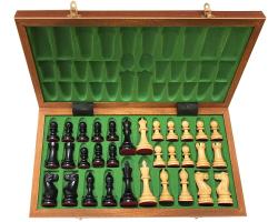 DGT Šachy Staunton Queen Lady Judit Polgár s intarzovanou šachovnicou