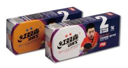 Dhs Míčky** stolní tenis 40mm CELL FREE balení 10 ks žluté