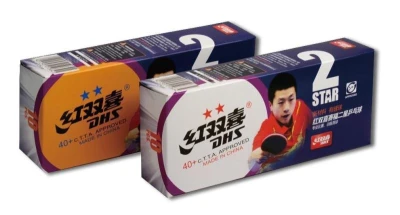 Dhs Míčky** stolní tenis 40mm CELL FREE balení 10 ks žluté
