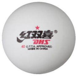 DHS Star 1 míčky na stolní tenis 1 hvězda bílá