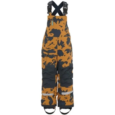 Didriksons Polarbjornen print 503831 dětské kalhoty POUZE 80 - žlutohnědá (VÝPRODEJ)
