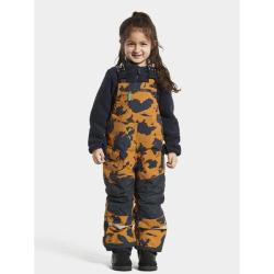 Didriksons Polarbjornen print 503831 dětské kalhoty POUZE 80 - žlutohnědá (VÝPRODEJ)