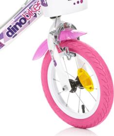 Dino Fairy 12 - bílé dětské kolo
