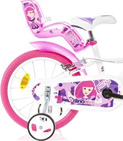 Dino 164RSN-05FY - Víla bílá 16 2024 dětské kolo + reflexní sada