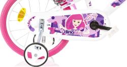 Dino 164RSN-05FY - Víla bílá 16 2024 dětské kolo + reflexní sada
