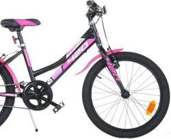 Dino AURELIA 20 420D černo-růžové dětské kolo - bez převodů