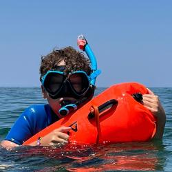 Dive Team Šnorchlovací set maska a šnorchl DEEP VISION antifog