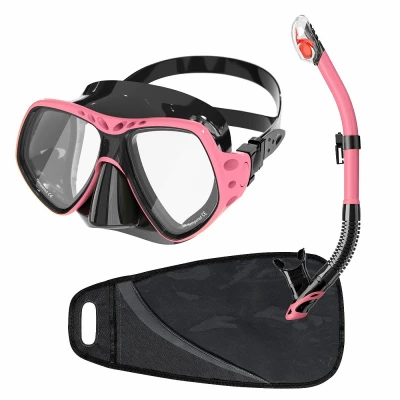 Dive Team Šnorchlovací set maska a šnorchl DEEP VISION antifog