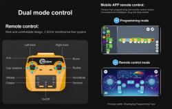 Double E RC bagr Volvo EC160E žlutý dálkově ovládaný model 1:16
