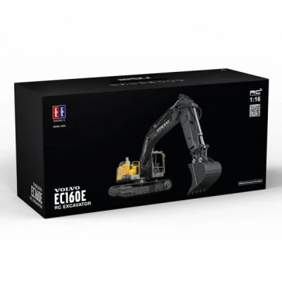 Double E RC bagr Volvo EC160E žlutý dálkově ovládaný model 1:16