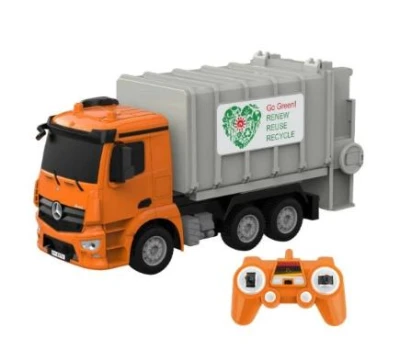 DOUBLE E Mercedes-Benz oranžové 1/26 RC popelářské auto