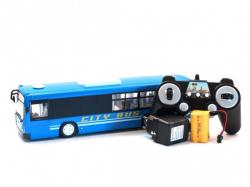 DOUBLE E RC městský autobus s otevíracími dveřmi 33cm modrá